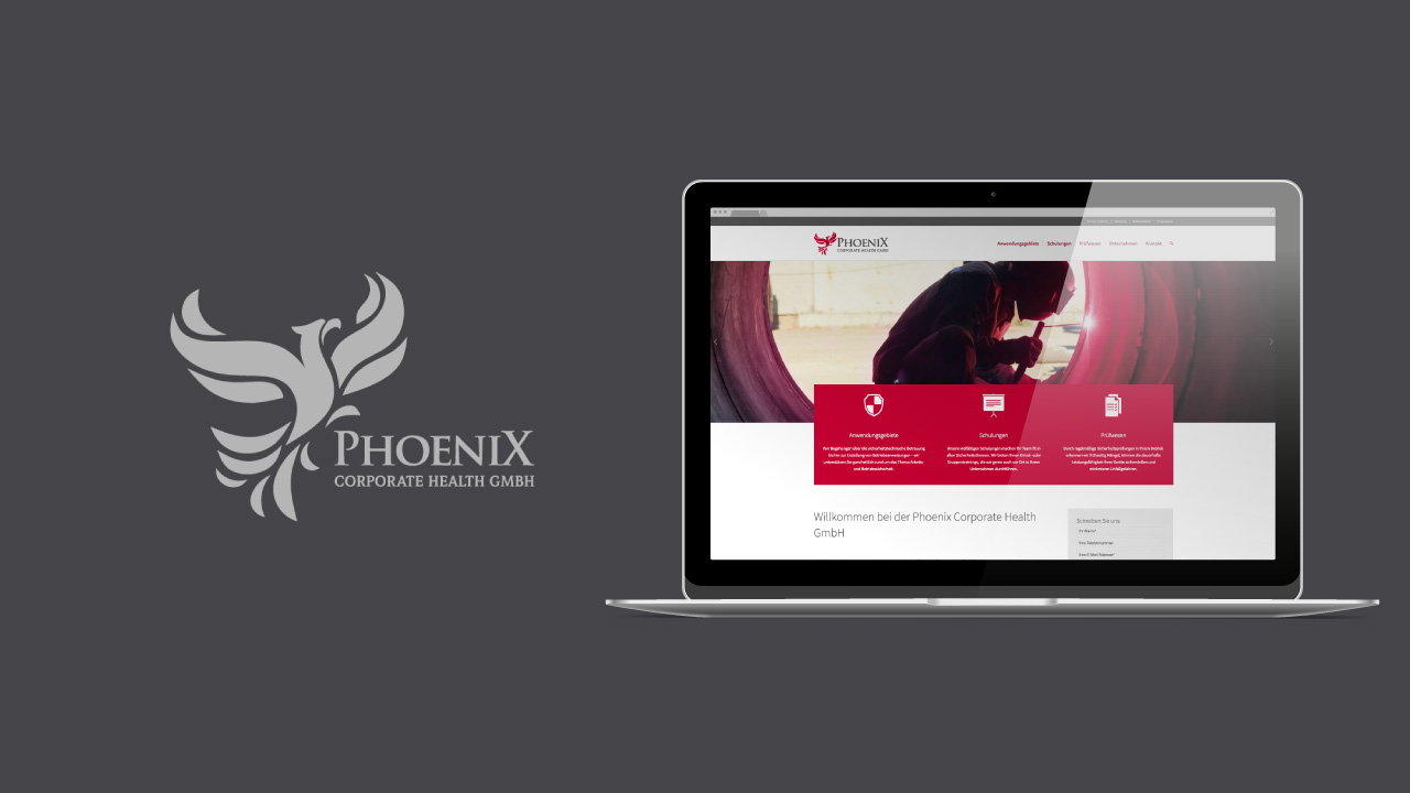 Internetseite · Phoenix Corporate Health GmbH