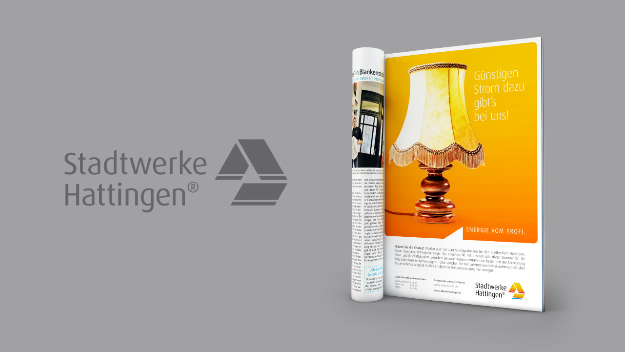 Stadtwerke Hattingen GmbH – Anzeigenkonzept – Corporate Design